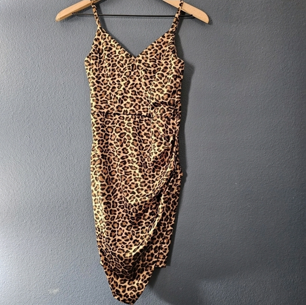 Iris • Leopard Print Slip Dress